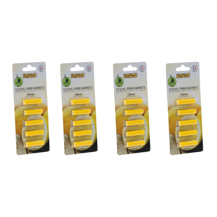 Ensemble de 20 parfums pour aspirateur en stick senteur citron TopFilter