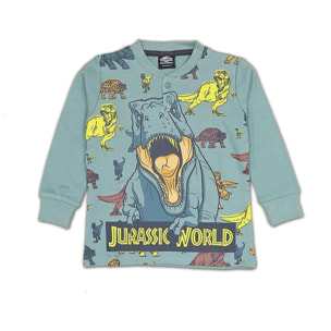 Jurassic World Pigiama Lungo Autunno Inverno Verde Lui Jurassic World Verde