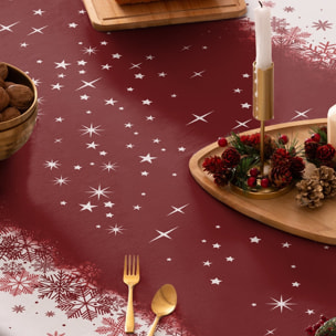 Nappe antitache WHOVILLE ROUGE - 100% Coton