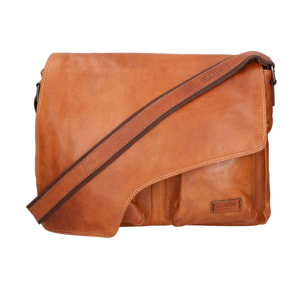 Borsa a mano unisex vera pelle - Modello False - Made in Italy - 37.0 x 27.0 x 12.0 cm