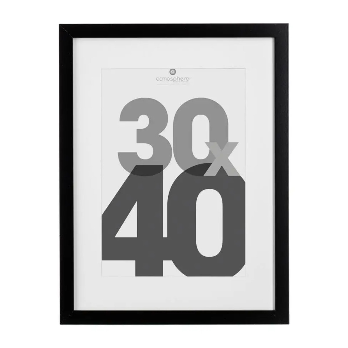 Cadre photo bois "Eva" noir 30x40cm