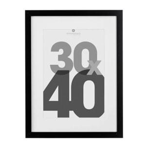 Cadre photo bois "Eva" noir 30x40cm