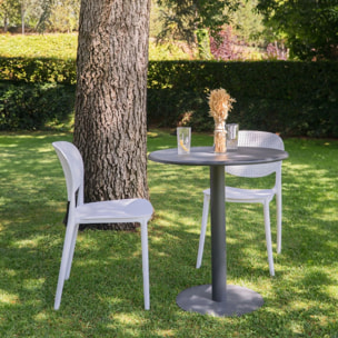 Mesa de exterior redonda Glot Antracita