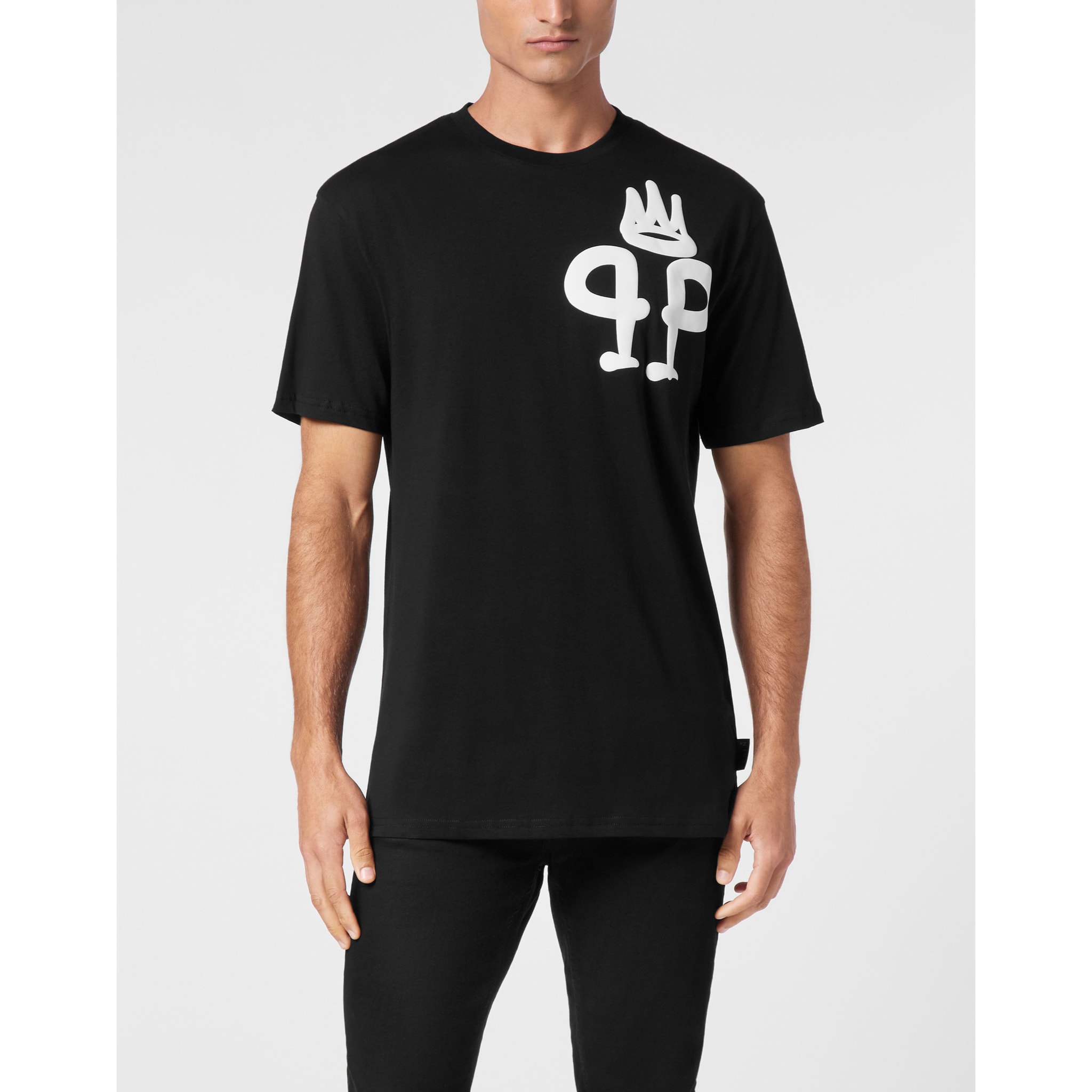 PHILIPP PLEIN T-Shirt Round Neck KING PLEIN