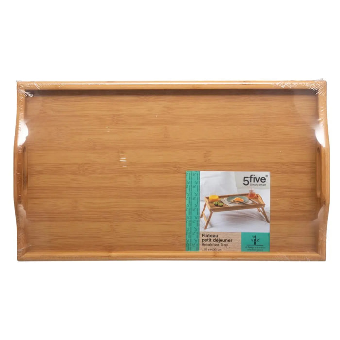 Plateau 51x38cm avec pieds bambou