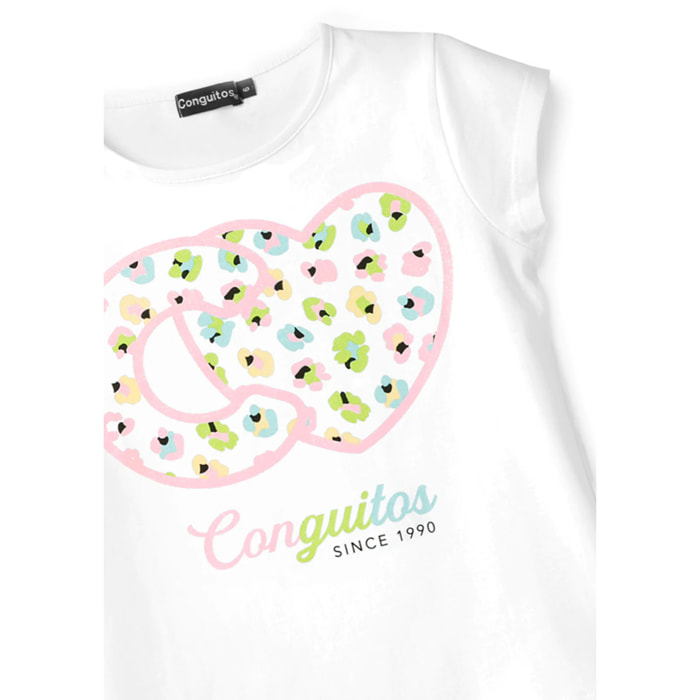 Conguitos - T-shirt a maniche corte casual stampata