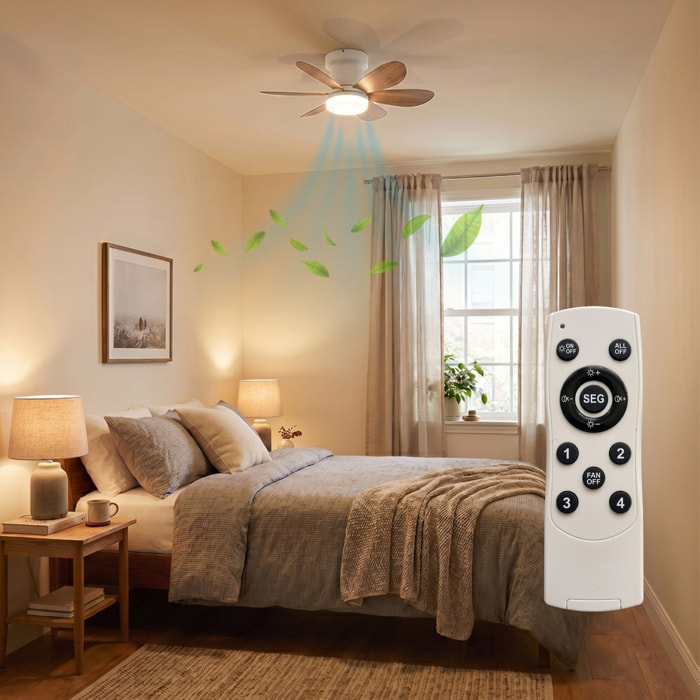 Ventilateur Plafond LED MISTRAL D52cm