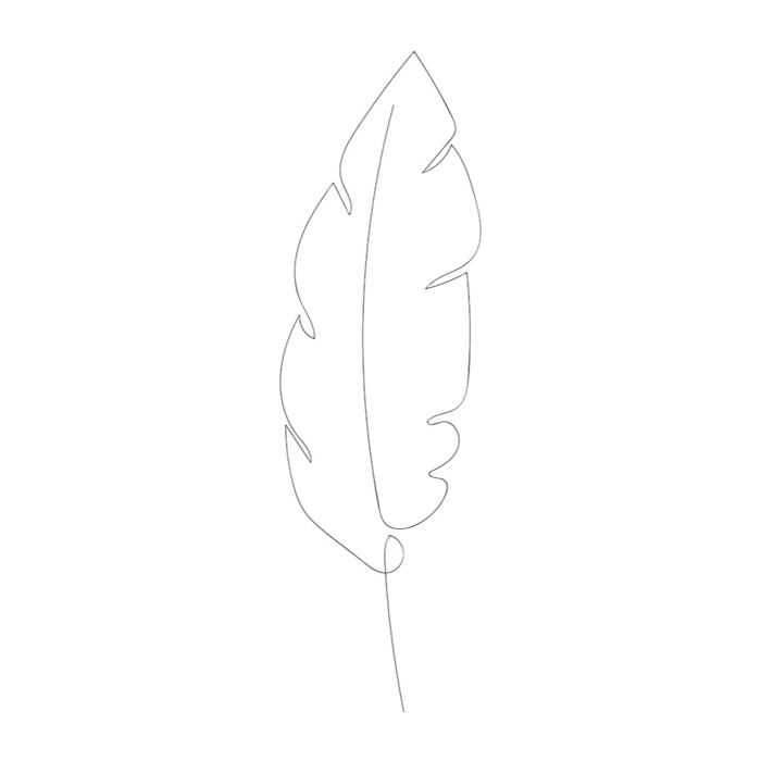 Tableau plume en croquis Toile imprimée