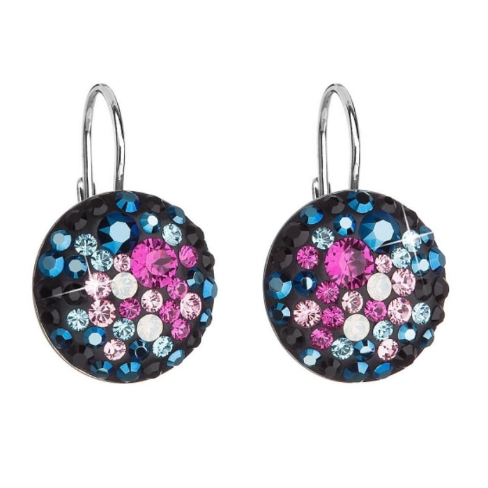 Pendientes Round Brillantin adornado con cristales de Swarovski