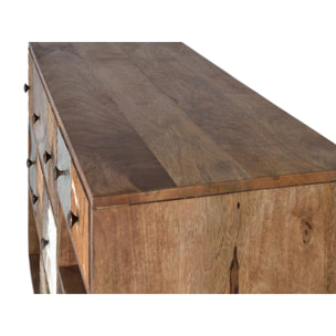 Aparador de Madera de Mango Estilo Boho Retro
