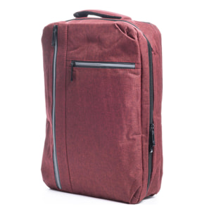 Zaino da cabina multiscomparto, porta laptop 17''. Adattabile a Trolley. Presa USB esterna nascosta.