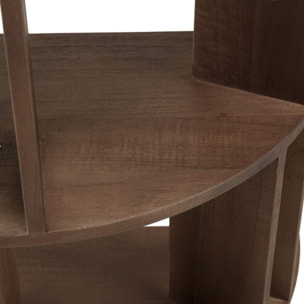 ROMY - Bibliothèque artistique en bois de mindi