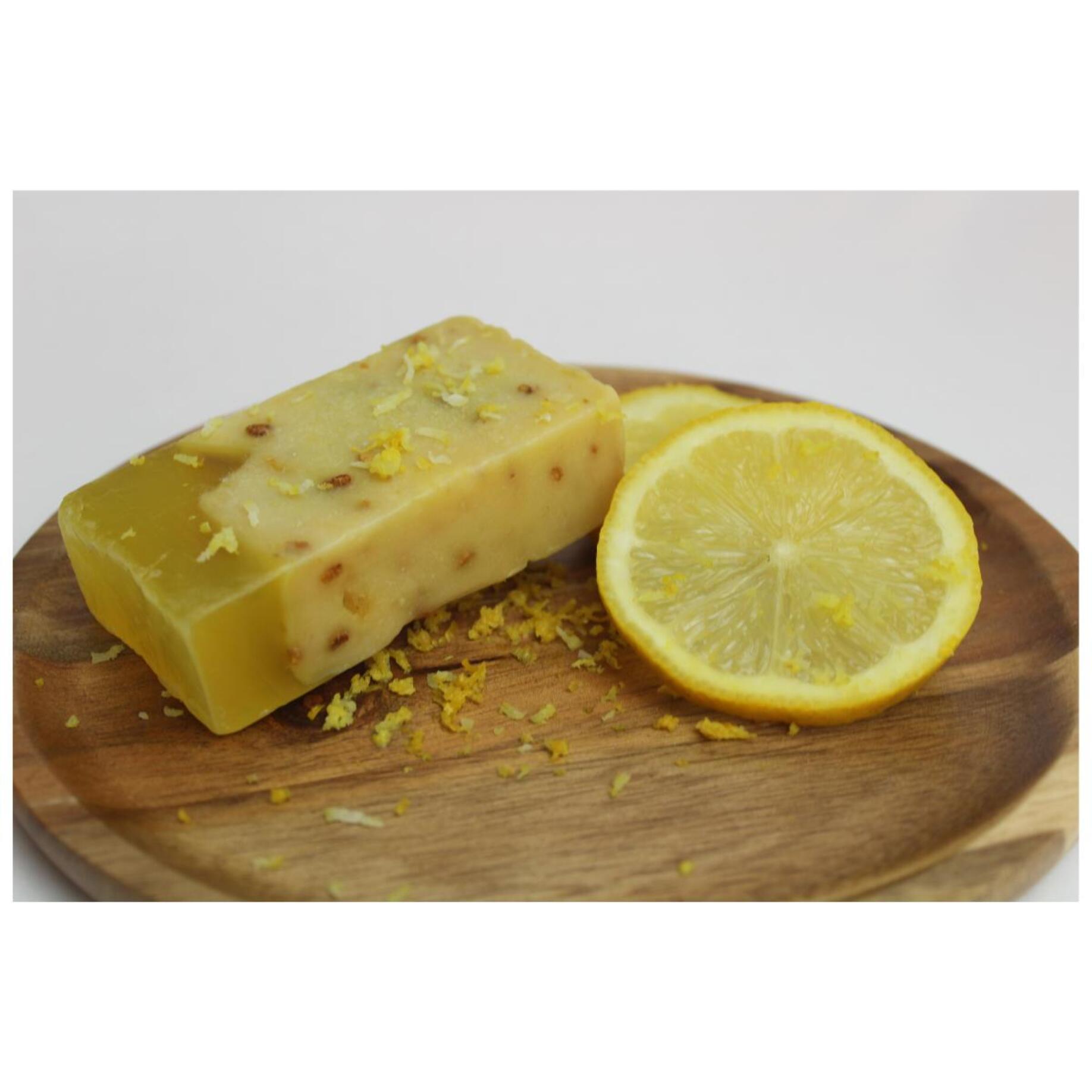 PLANETA HUERTO | Jabón Natural de Aceite de Oliva y Limón 100 g | Refrescante y Antioxidante | Aroma Cítrico Energizante