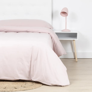 Copripiumino in flanella tinta unita rosa