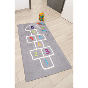 Stampa - tapis enfant lavable à motif, gris