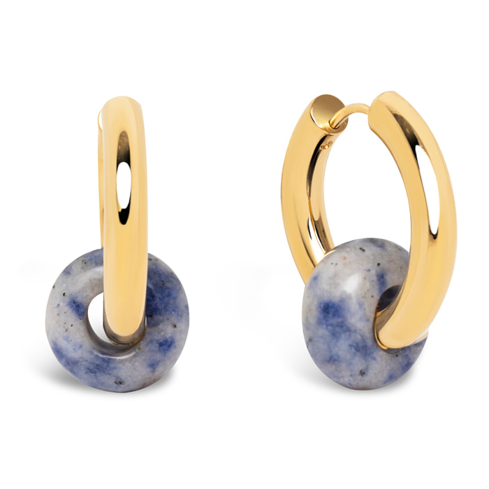 Orecchino Carmen True Marine in Acciaio Placcato Oro