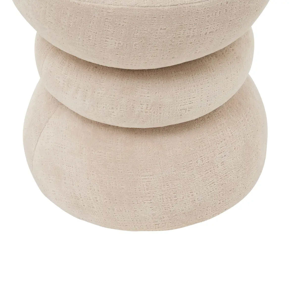 Pouf Ritem rond D.36cm crème