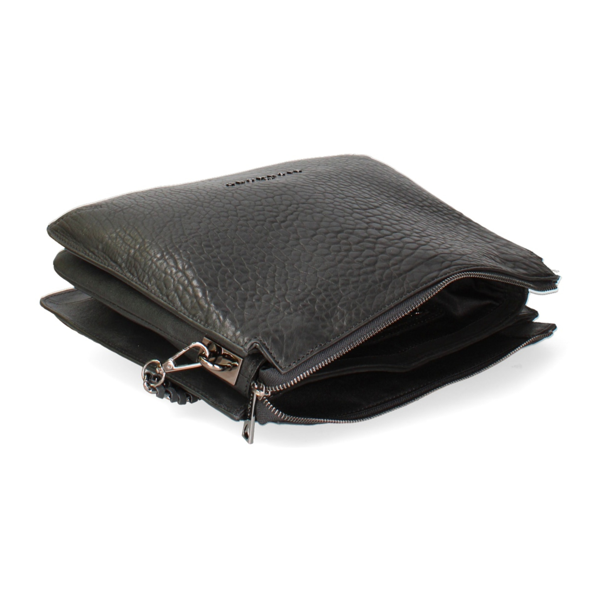 Borsa a spalla da donna Made in Italy - Corvus Plus - Vera pelle - 34.0 x 27.0 x 9.0 cm