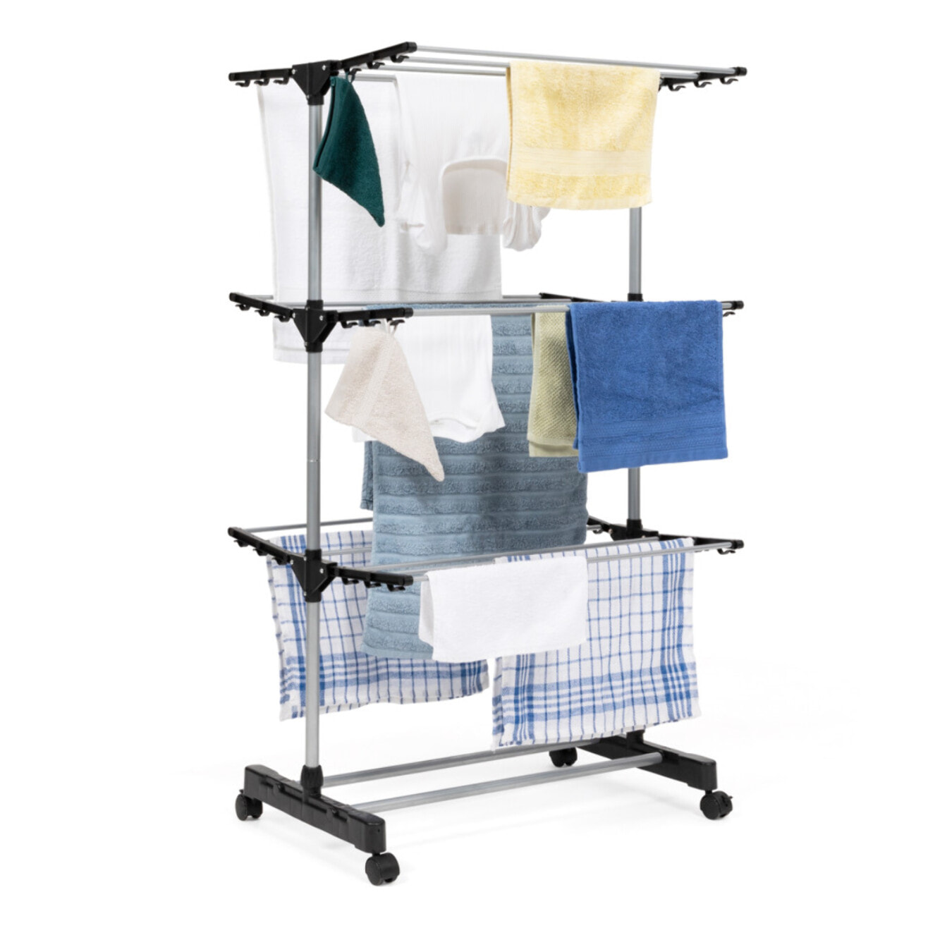 Séchoir Néo noir 3 niveaux - 16m d'étendage