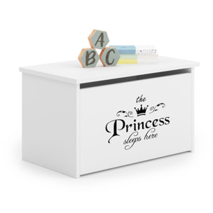 Cesta Portagiochi Daria Princess in Legno Bianco
