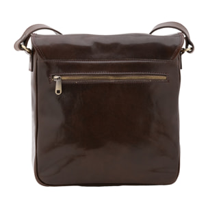 Borsa a tracolla  da uomo In Vera pelle Made in Italy 29x28x9 cm