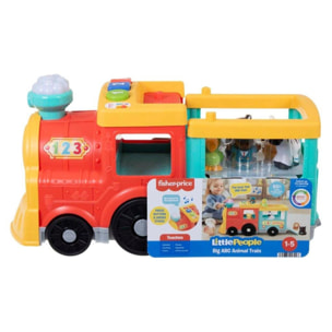 Fisher-Price Little People il trenino dell'ABC Edizione Multilingue, a Spinta con Luci, Musica e Apprendimento Smart Stages unisex Fisher-Price Multicolor