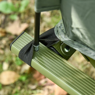 Outsunny Cama Doble de Camping Plegable con Tienda de Campaña Colchón Hinchable