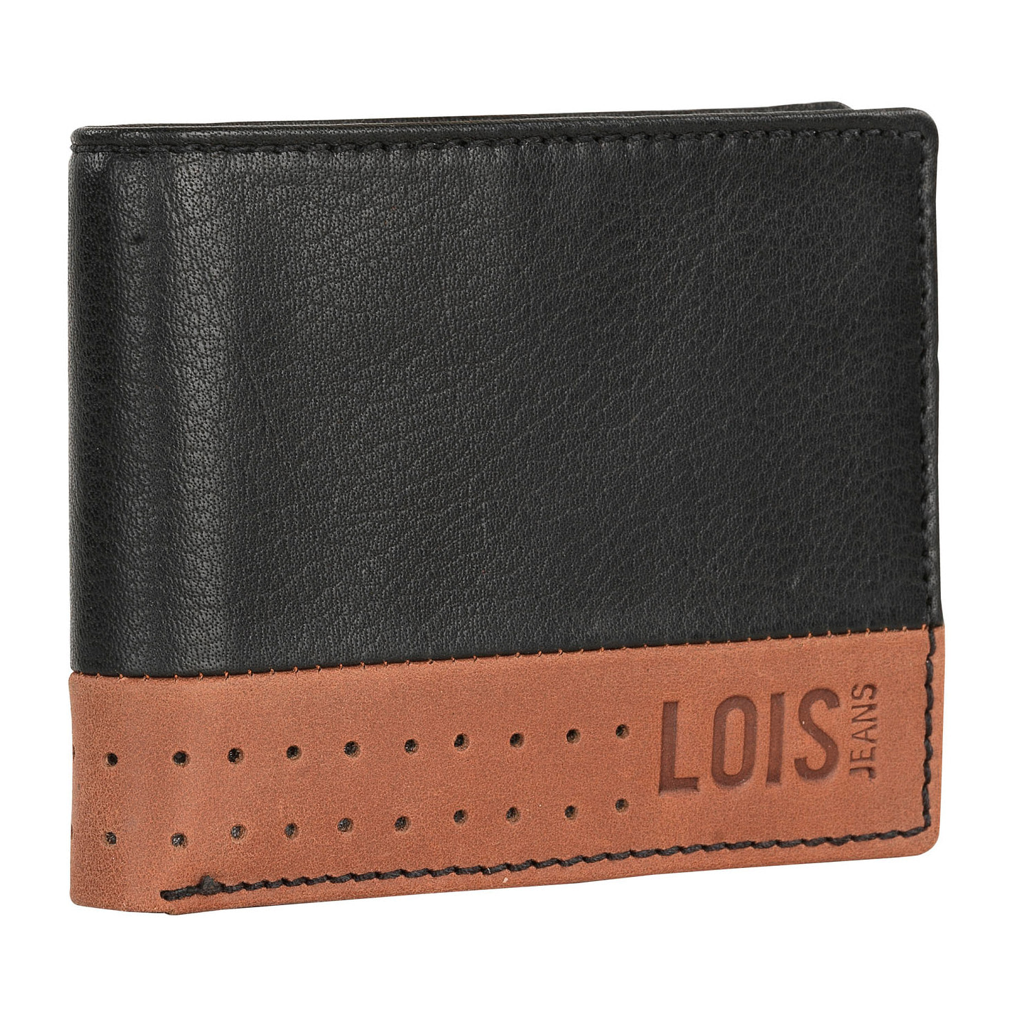 Cartera Hombre Piel Lois Durham Negro-Tan