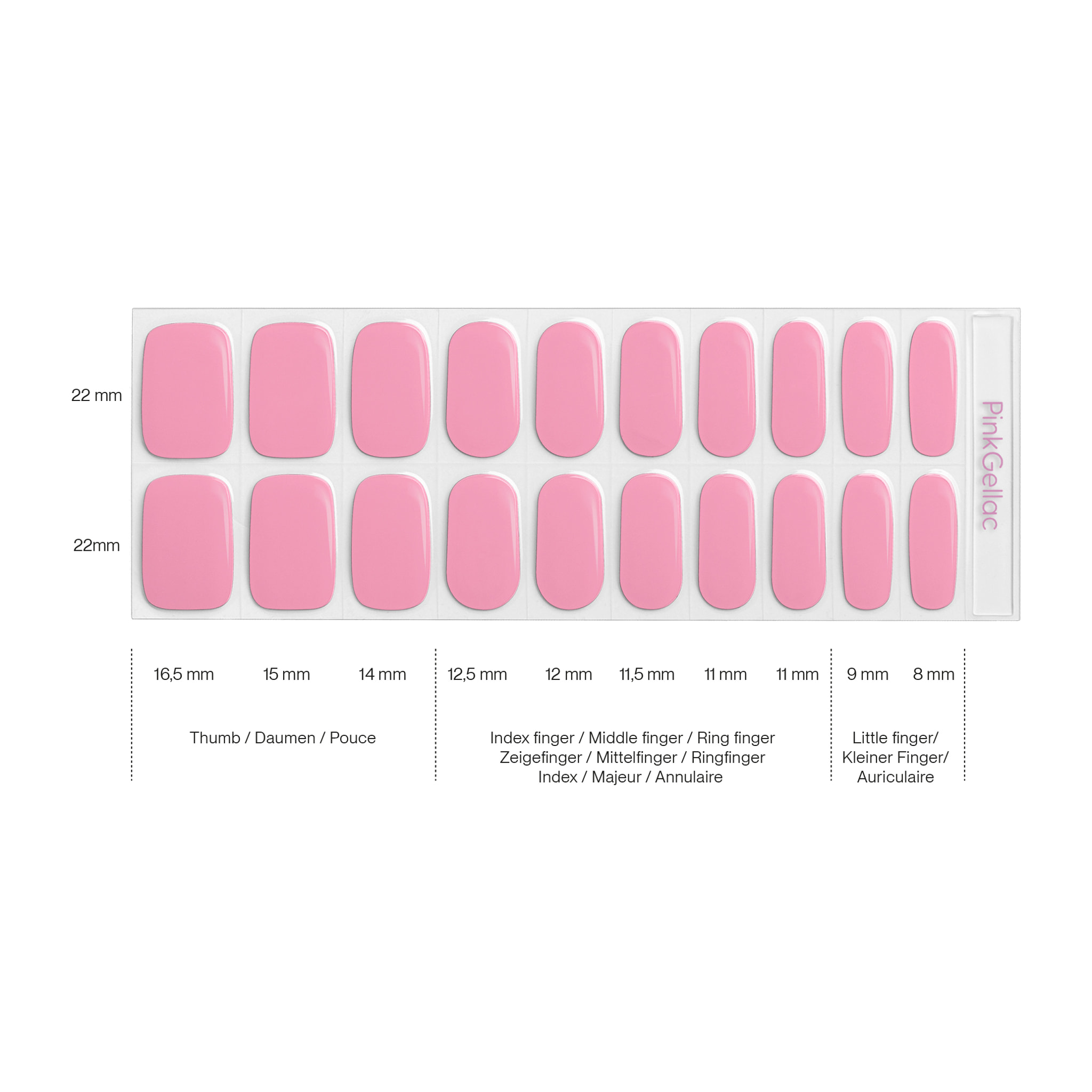 Stickers gel - 0045 Poppy Pink