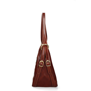 Borsa a spalla da donna - Modello False - Vera pelle - 31.0 x 28.0 x 20.0 cm