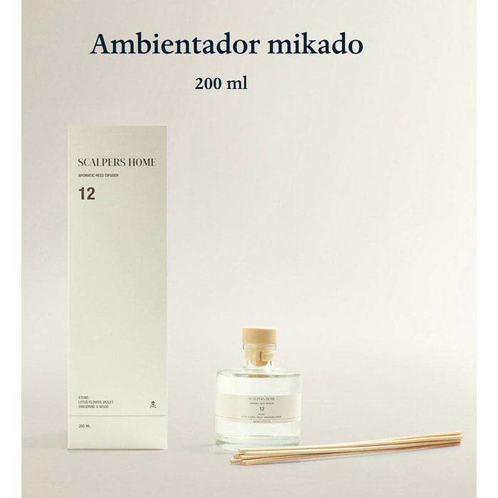 Difusor mikado de 200ml aroma stone scalpers