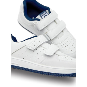 Zapatillas Deportivas Colegiales Unisex Blanco / Azul Marino Conguitos
