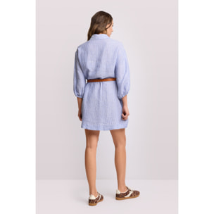 Kocca - Abito a righe modello chemisier Donna, Righe, Colletto di camicia