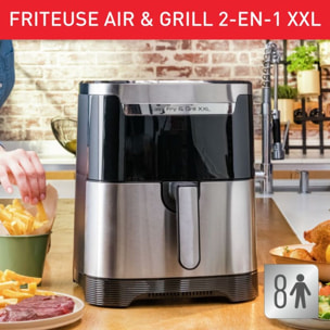 Friteuse sans huile MOULINEX XXL 2 en 1 air & grillEZ801D10 XXL 2 en 1 air & grill