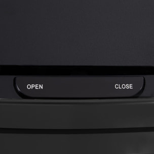 Well home papelera de reciclaje 62l (37l+25l), cubo de basura con 2 compartimentos, apertura automática con sensor, en acero inoxidable, negro