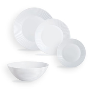 Set de platos 19 piezas Harena blanco - Luminarc