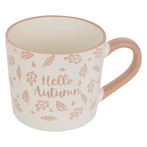 Mug Automne marron L14,5xp9xH10,5cm