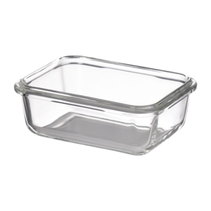 Recipiente Hermético en Borosilicato de 330ml con tapa negra Copper Bergner