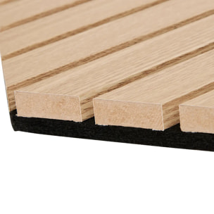 Lot de 3 panneaux décoratifs Colva beige fond noir 30x26cm