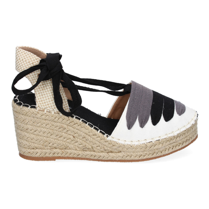 Sandalia de Mujer con Cuña de Yute, Diseño Moderno, Perfectas para PrimaveraVerano