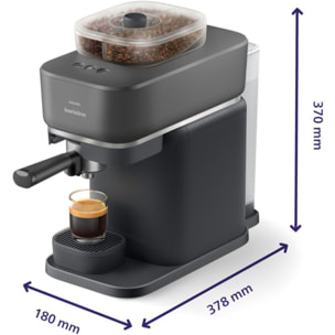 Machine à expresso PHILIPS Baristina BAR320/60 cafetière à grain bac double compartiment Noire