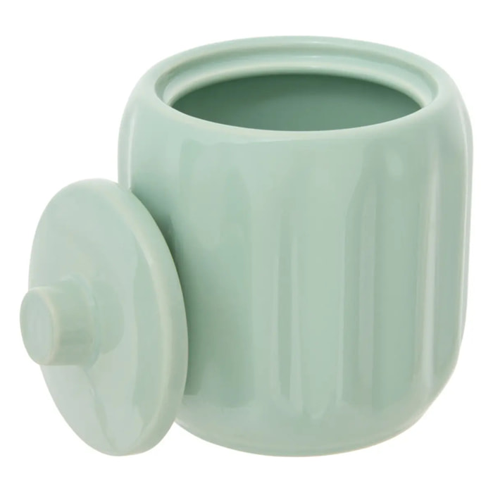 Pot à coton Colorama en céramique D.12,5cm vert céladon