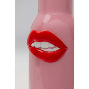 Vase rose bouche rouge 32cm Kare Design