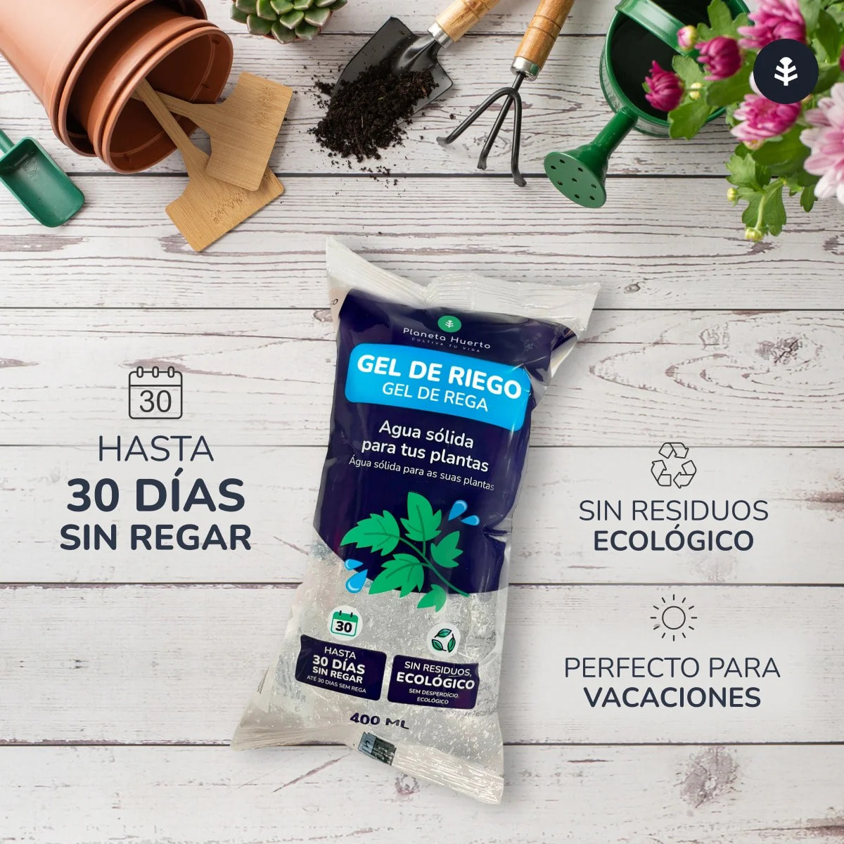 Pack 5 x Gel de Riego Planeta Huerto 400 ml