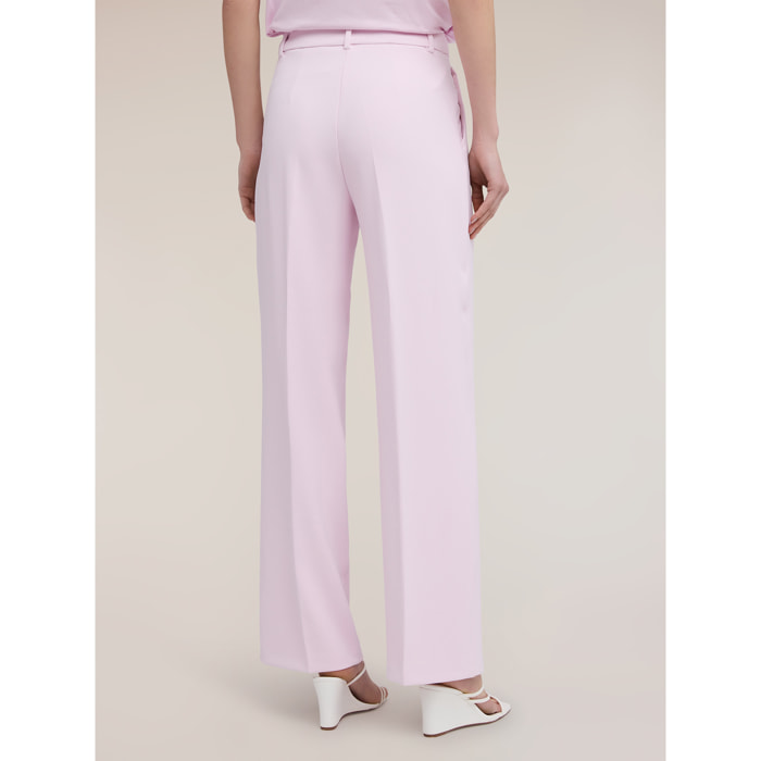 Motivi - Pantalones palazzo de crepé - Rosa
