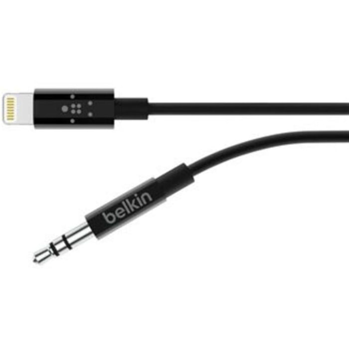 Câble Lightning BELKIN vers Jack 3.5mm noir