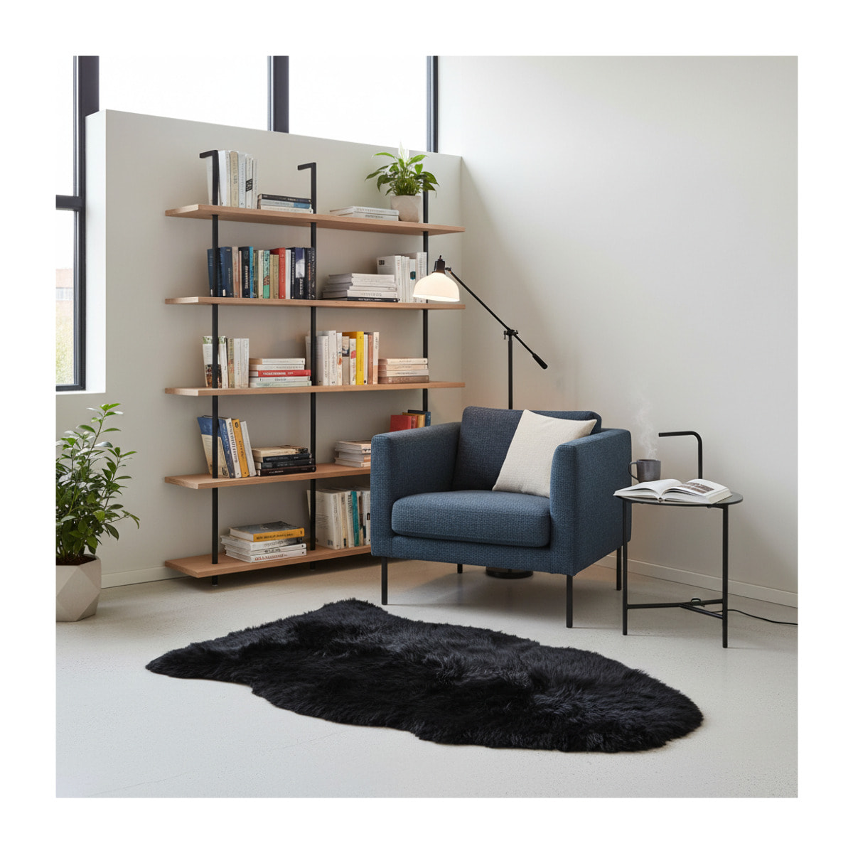 Authentique peau de mouton chaude et épaisse