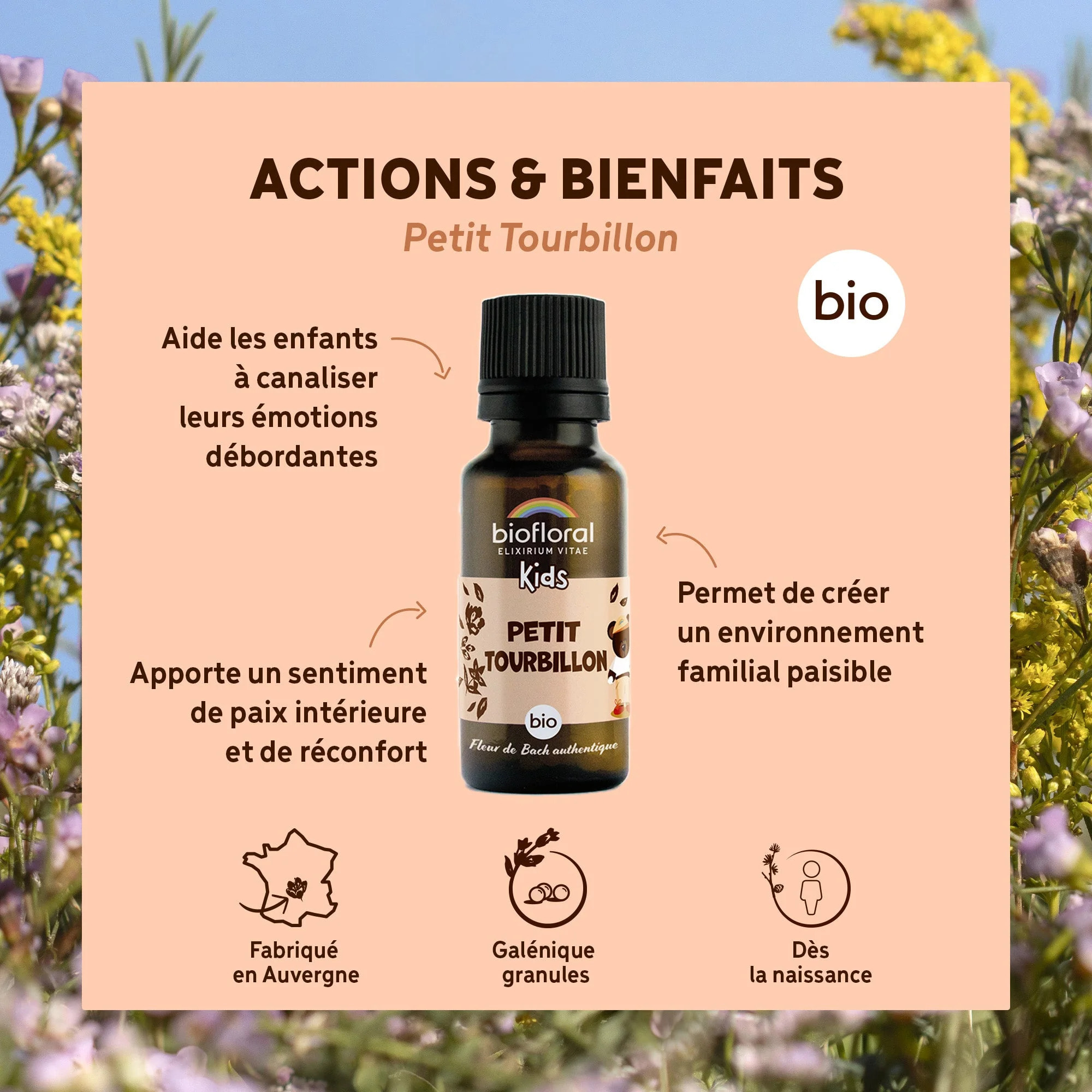 Biofloral - Petit Tourbillon granules - Bio - 19,5 gr