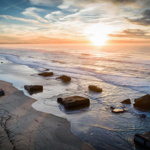 Affiche vestige mur de l'atlantique Affiche seule