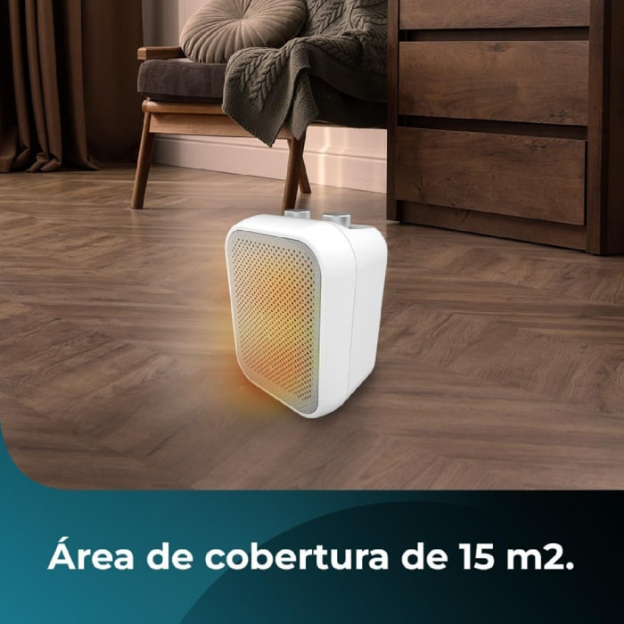 Cecotec Calefactor cerámico de sobremesa ReadyWarm 1500 Max Ceramic White